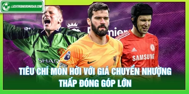 Tiêu chí món hời với giá chuyển nhượng thấp đóng góp lớn